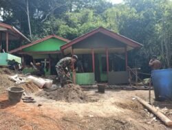 Pererat Kemanunggalan, Praka Agung Rai Laksanakan Komsos dan Bantu Pemakaman Warga di Desa Binaan