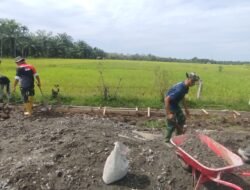 Satgas TMMD Kodim 0105/Abar Kebut Pembangunan Talut di Woyla