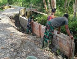 Wingwall TMMD 127 Kodim 0105/Abar Berdiri Kokoh