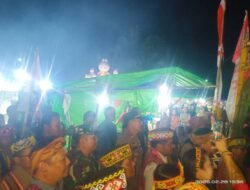 Lestarikan Adat Istiadat, Pj Danramil 1203-04/Simpang Hulu Dampingi Bupati Ketapang Tutup Gawai Dayak Bejunjokng Ke-15