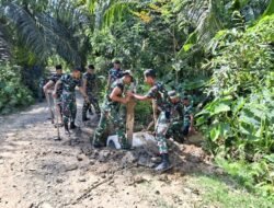 Tiga Gorong-Gorong TMMD Ke-127 Kodim 0105/Abar Jadi Simbol Kebersamaan