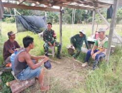 Pererat Silaturahmi, Pratu Iis Munandar Laksanakan Komsos Bersama Warga Desa Podorukun