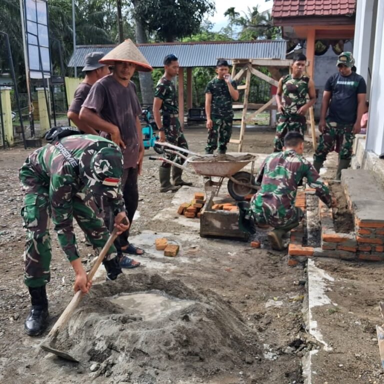 Gotong Royong Satgas TMMD Hadirkan Wajah Baru Rumah Ibadah