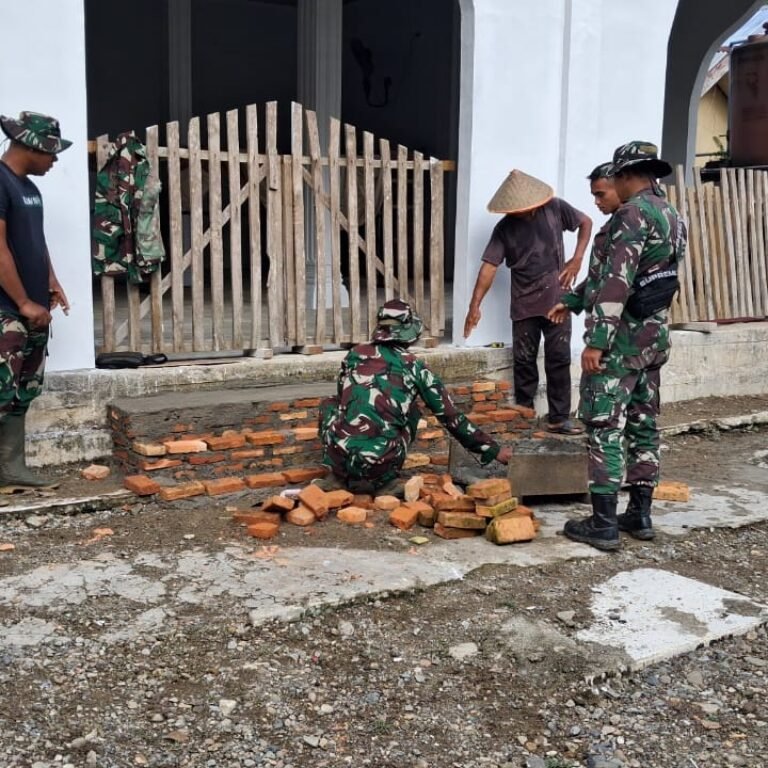 Rumah Ibadah Bersolek Lewat Program TMMD