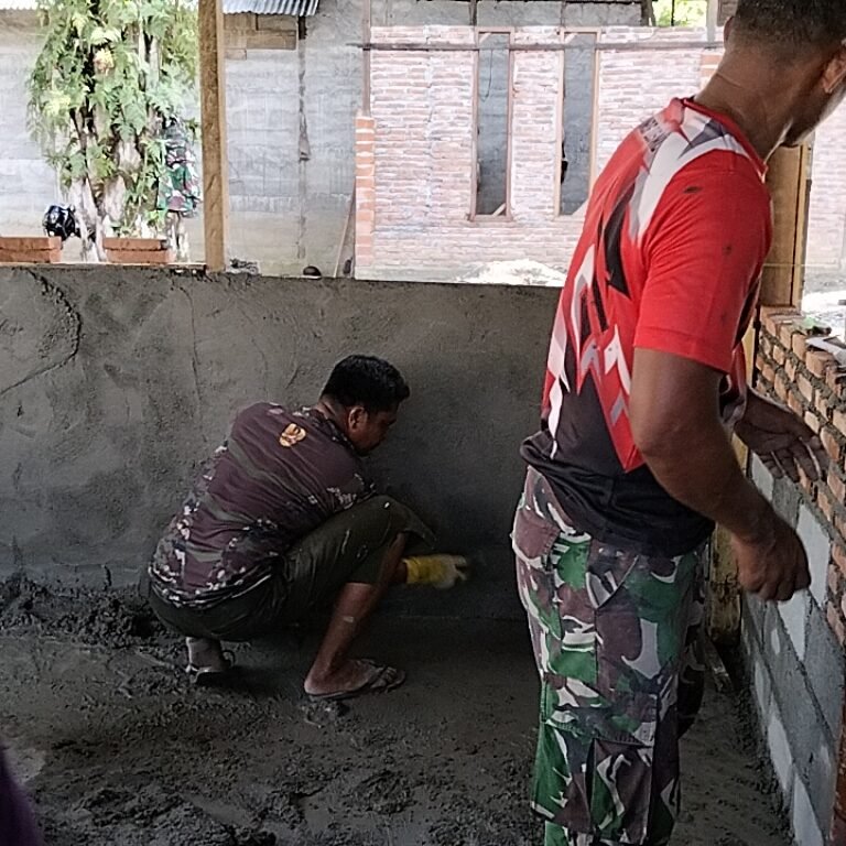 Gerak Cepat Satgas TMMD Wujudkan Rumah Layak di Lueng Jawa