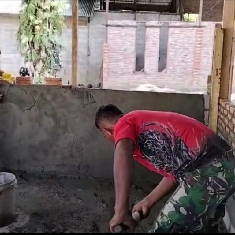 Gotong Royong Jadi Kekuatan Utama TMMD di Woyla