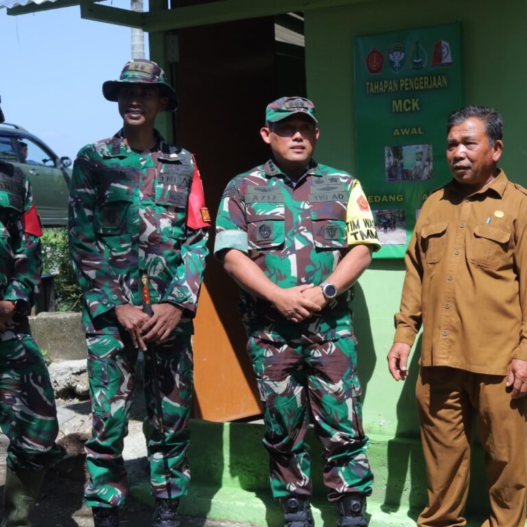 Program TMMD 127 Terus Bergulir, Tim Wasev Mabes TNI AD Tinjau Pembangunan MCK