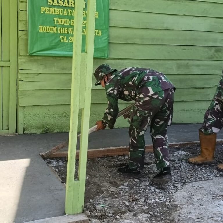 RTLH TMMD Nagan Raya Hampir Rampung, Teras Sudah Siap Digunakan