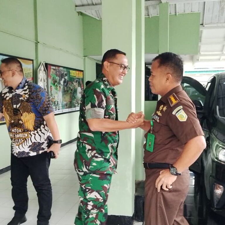 Kodim 1005/Barito Kuala Terima Kunjungan Asisten Pidana Militer Kejati Kalsel