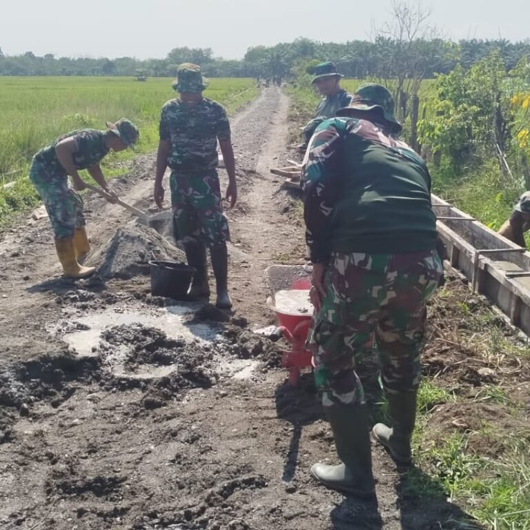 TMMD Kodim 0105/Abar Genjot Talut Jalan Desa