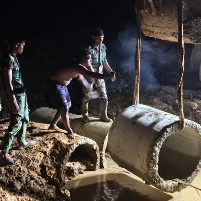 TMMD 127 Nagan Raya Percepat Infrastruktur Desa dengan Pemasangan Gorong-Gorong