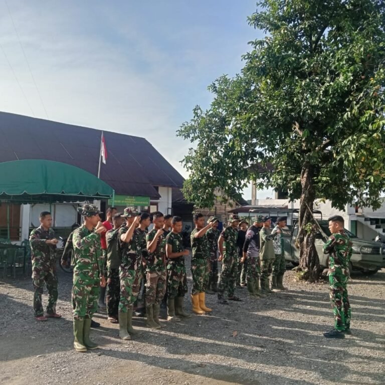 Menjelang Penutupan, Disiplin Satgas TMMD Ke-127 Kodim 0116/Nagan Raya Tetap Terjaga Lewat Apel