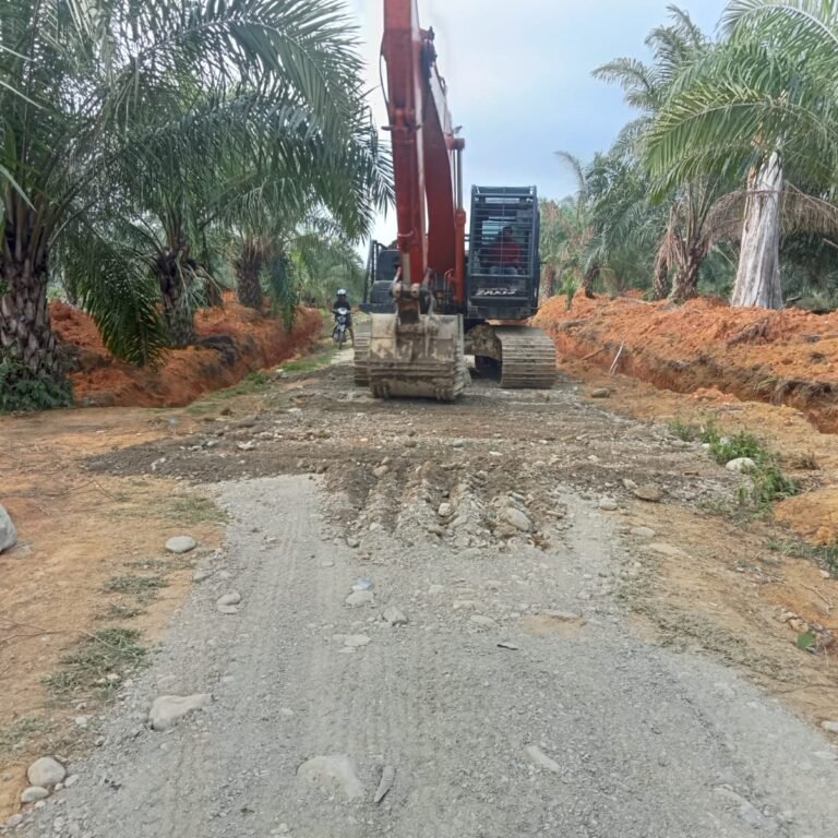 Jalan Ujong Blang–Pante Ara Hampir Rampung, Operator Excavator Bagikan Pengalaman