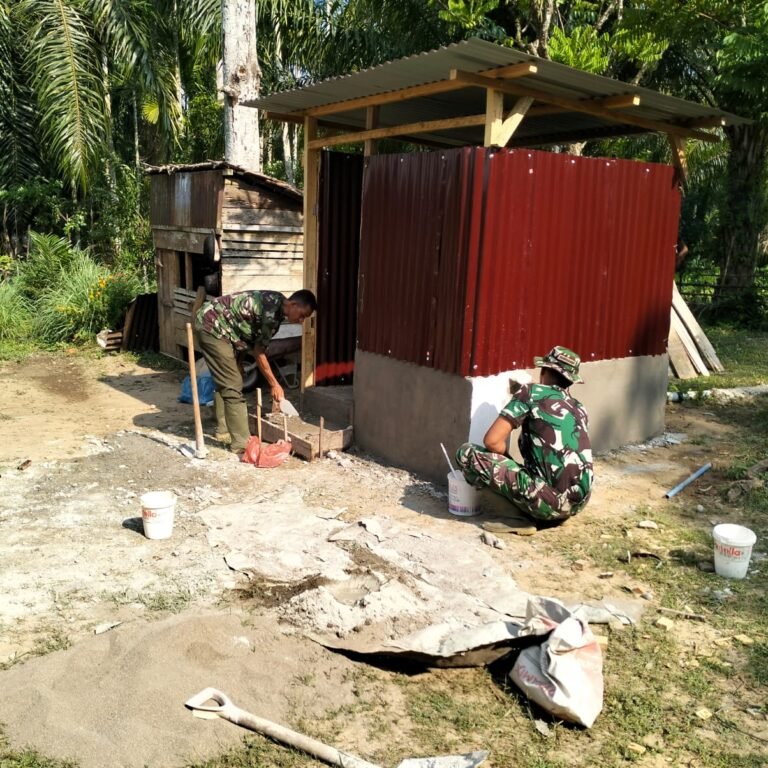 Sentuhan TNI di Woyla: MCK TMMD Rampung di Penghujung Program