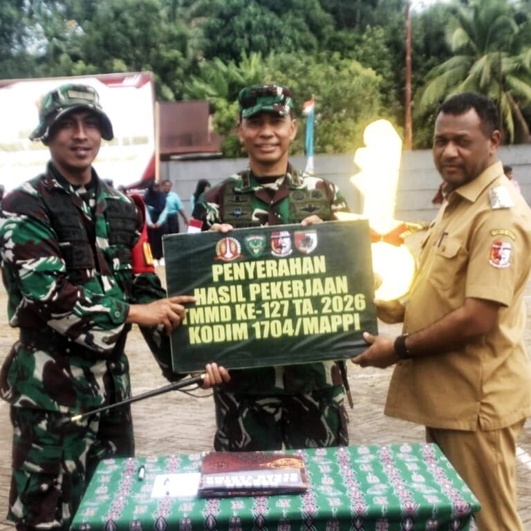 Pangdam XXIV/Mandala Trikora Tutup TMMD di Mappi, Perkuat Pembangunan Desa