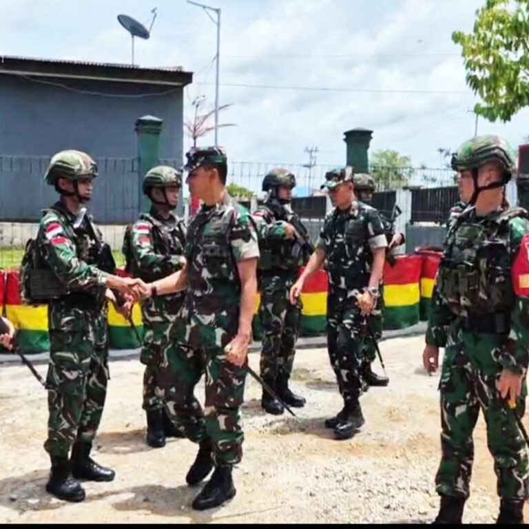 Pangdam XXIV/MT Kunjungi Pos Kotis Yonif 123/Rajawali di Papua Selatan