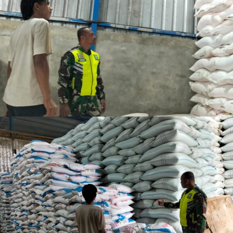 Babinsa Koramil 03/Kaway XVI Kodim 0105 Aceh Barat Pastikan Stok Beras Aman Jelang Idul Fitri