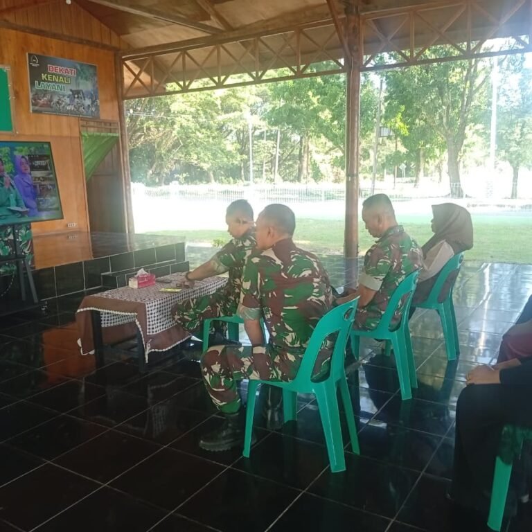 Kodim 0114/Aceh Jaya Ikuti Vidcon Bazar Ramadan Sambut Idul Fitri 1447 H