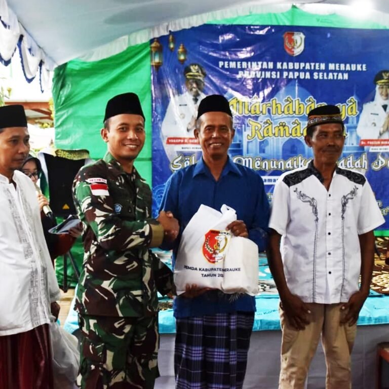 Kebersamaan TNI, Pemerintah dan Masyarakat Terlihat dalam Safari Ramadhan