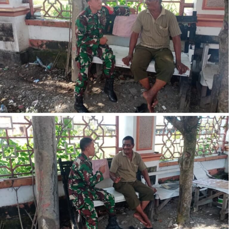 Babinsa Koramil 07/Johan Pahlawan Lakukan Giat Komsos Bersama Warga Binaan