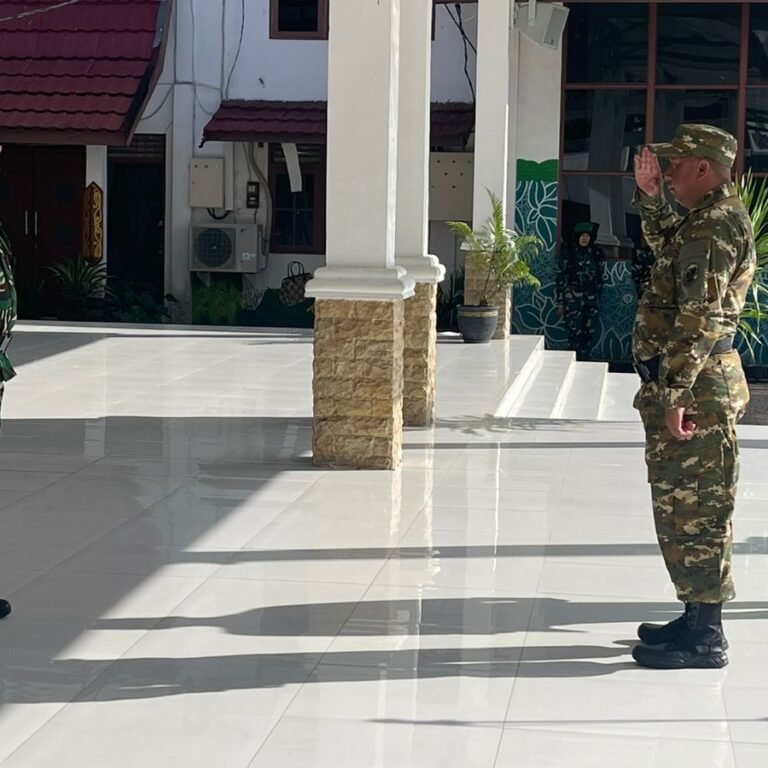 Dandim 1005/Barito Kuala Tegaskan Sinergi TNI dan Pemerintah dalam Upacara Penyambutan Yonif TP 925/Kesatria Wangkang