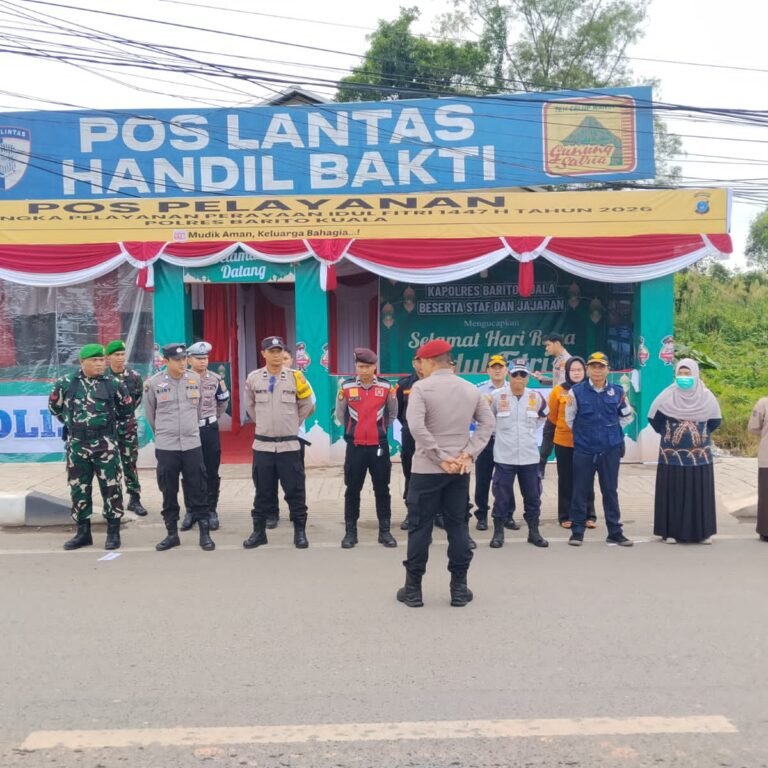 Pos Pam Simpang Empat Handil Bakti Hadirkan Pelayanan Aman dan Nyaman bagi Pemudik