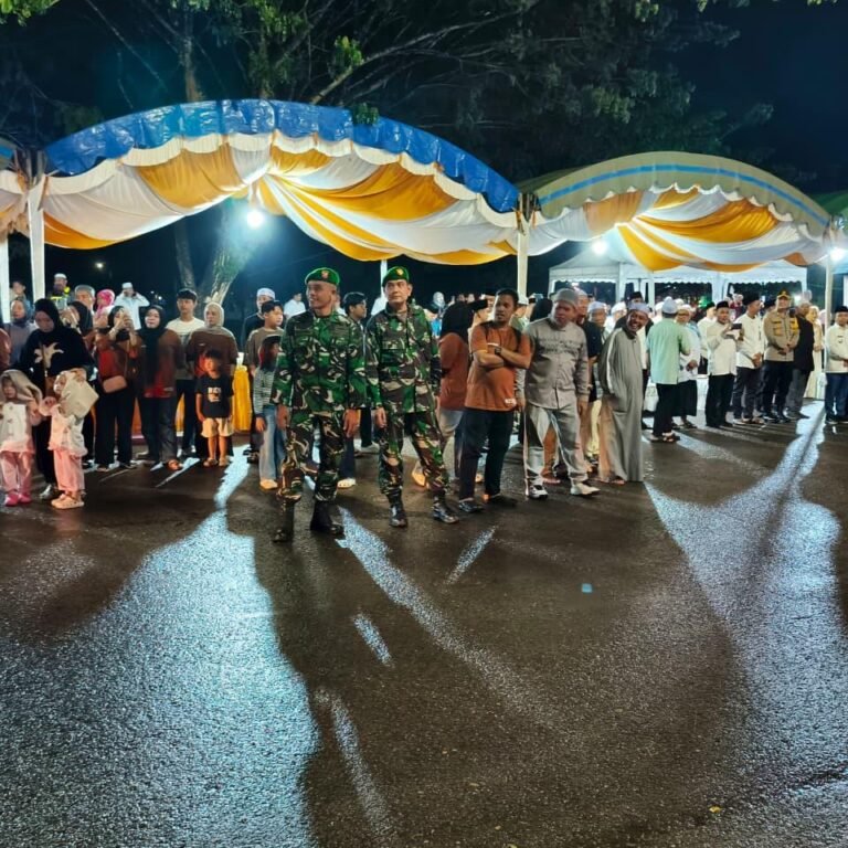 Sinergi TNI-Polri Amankan Malam Takbiran di Tapin