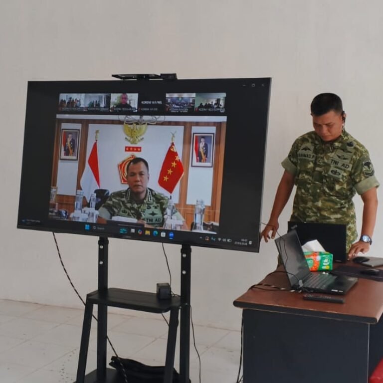 Dandim 0114/Aceh Jaya Ikuti Vidcon Bersama Wakil Panglima TNI Bahas Percepatan Pembangunan KDKMP