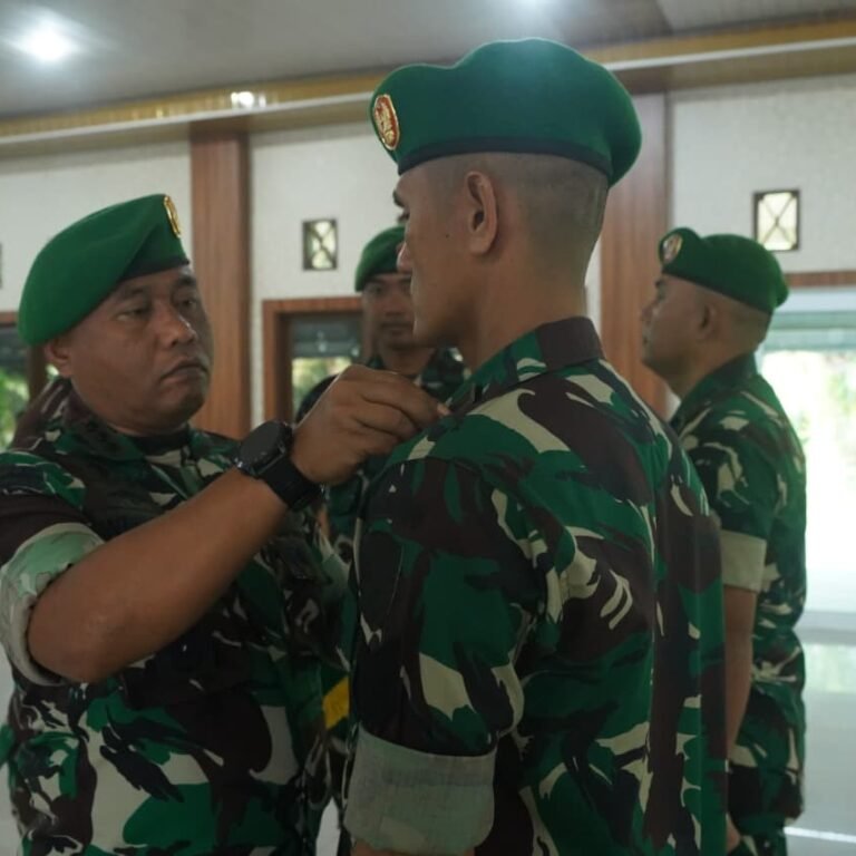 Prajurit Korem 012/TU Terima Kenaikan Pangkat Periode 1 April 2026