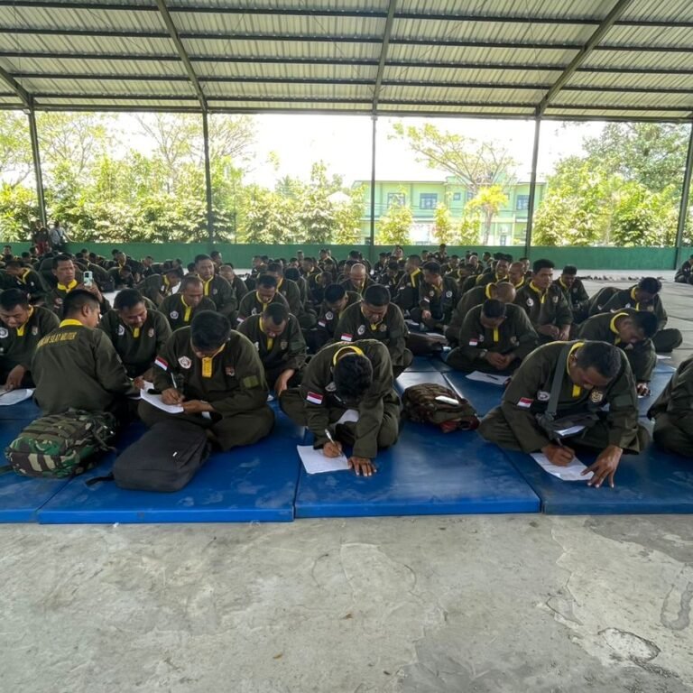 Personel Kodim 1005/Barito Kuala Antusias Ikuti UKT Pencak Silat Militer di Yonif 623/BWU