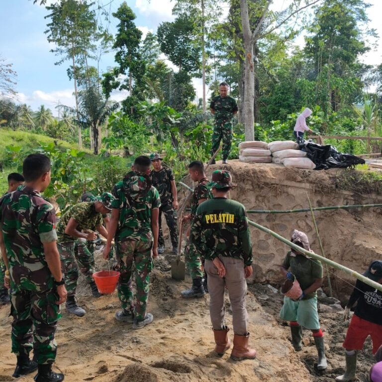 Apresiasi Semangat Personel, Dandim Boalemo Beri Instruksi Ketat Penjagaan Material Jembatan