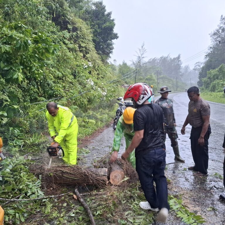 Penanganan Longsor di Gunung Cincrang Dilakukan Bertahap Demi Keselamatan Pengendara