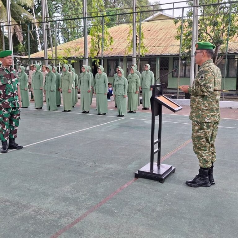 Kodim 1005/Barito Kuala Gelar Korps Raport Kenaikan Pangkat Bintara dan Tamtama
