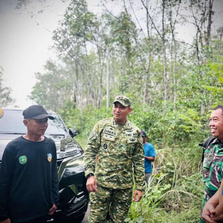 Dandim 1010/Tapin Pimpin Peninjauan Lokasi TMMD, Fokus Pembangunan Jalan Desa