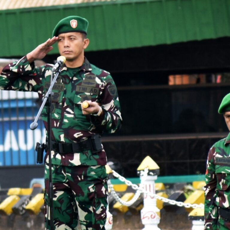Dandim 1707/Merauke Pimpin Upacara Sekaligus Pengucapan Nilai-Nilai TNI