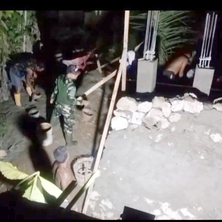 Tiga Jembatan Perintis Garuda Dibangun Kodim 1003/HSS, Satu Titik di Padang Batung Sudah Tahap Cor Pondasi