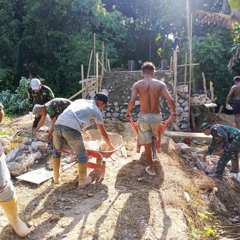 TNI Buka Akses Daerah Terisolir, Kodim 1003/HSS Bangun Jembatan Perintis Garuda di Padang Batung dan Loksado