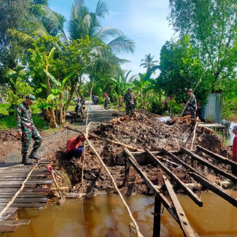 Jembatan Garuda: Simbol Sinergi TNI dan Masyarakat Barito Kuala