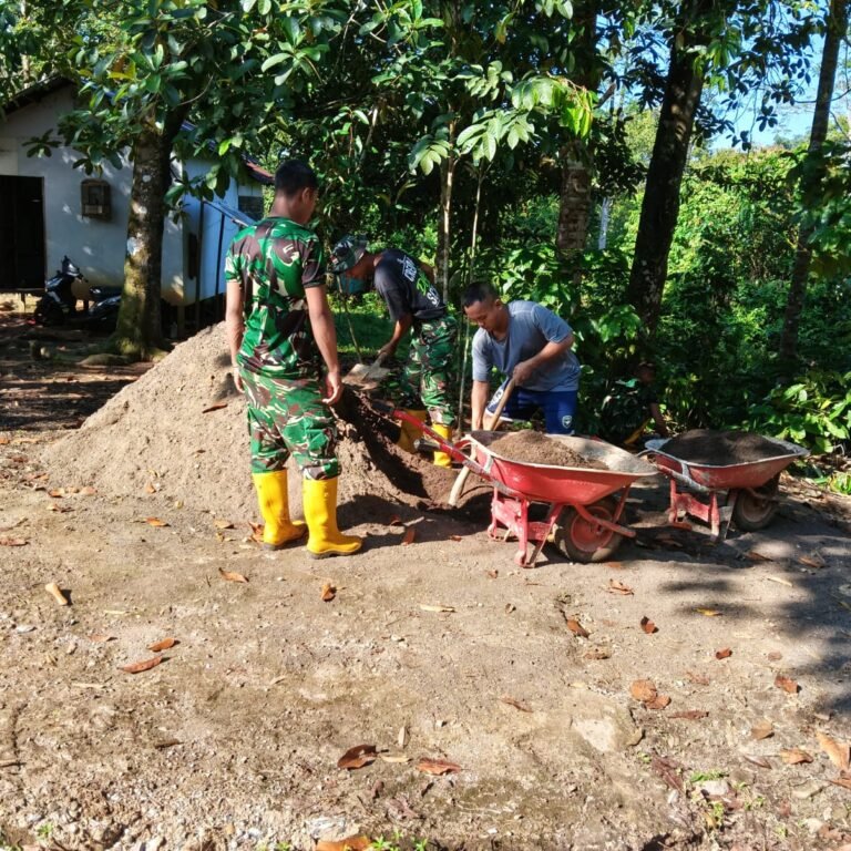 Kodim 1006/Banjar Terus Dorong Penyelesaian Infrastruktur Penghubung Warga