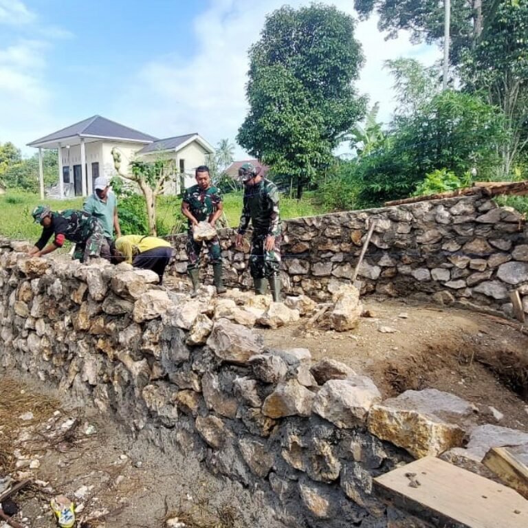 Tingkatkan Konektivitas Antar Desa, Kodim 1003/HSS Kebut Pembangunan Jembatan Perintis Garuda