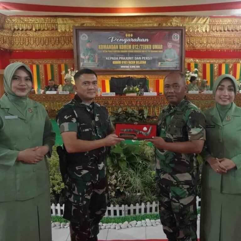 Kunker ke Kodim 0107/Aceh, Danrem 012/TU Ingatkan Prajurit Jauhi Judi Online dan Narkoba