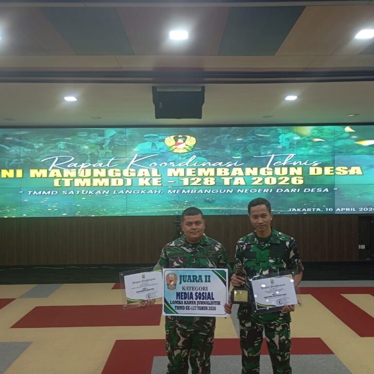 Kalahkan Puluhan Kodim, 0116/Nagan Raya Buktikan Kekuatan Publikasi TMMD