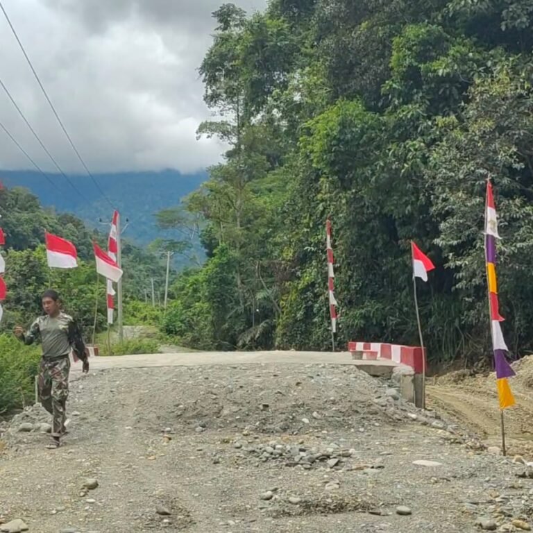 Jembatan Aramco di Desa Sikundo Rampung, Siap Diresmikan