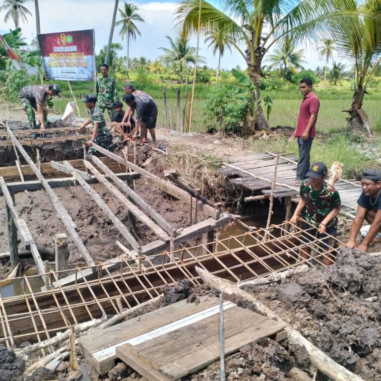 Kodim 1005/Barito Kuala Teguhkan Komitmen Bangun Infrastruktur Desa