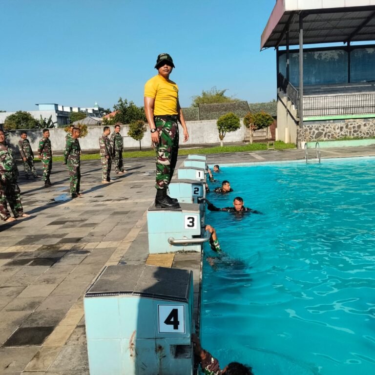 PSJM Renang Militer Jadi Bagian Pembinaan Jasmani Prajurit Kodim 1006/Banjar