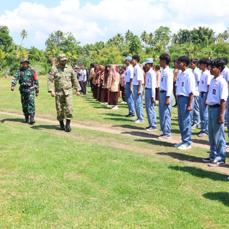 Kodim 1509/Labuha Gelar Upacara Pembukaan TMMD ke-128 di Gane Timur