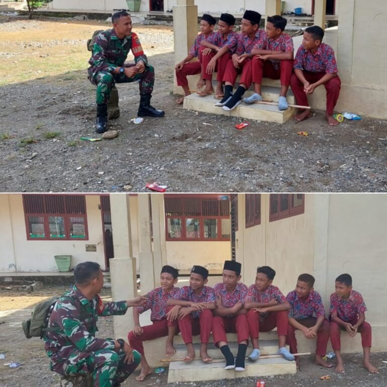 Tanamkan Karakter dan Disiplin, Babinsa Gelar Komsos di Sekolah