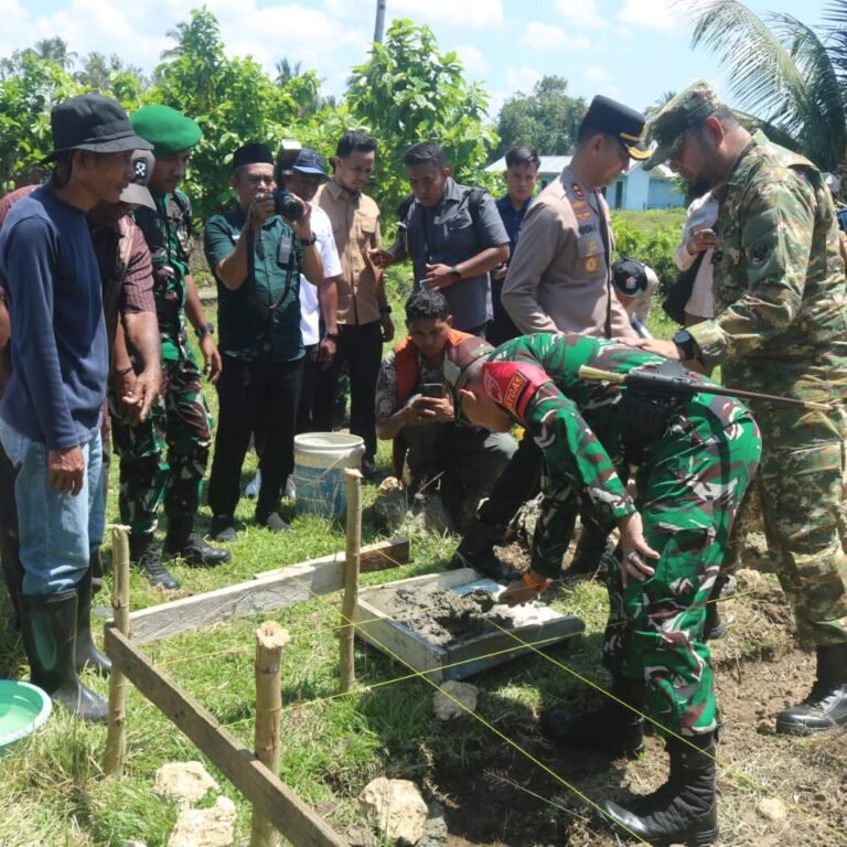TMMD Kodim 1509/Labuha Awali Pembangunan Rumah Warga di Desa Maffa