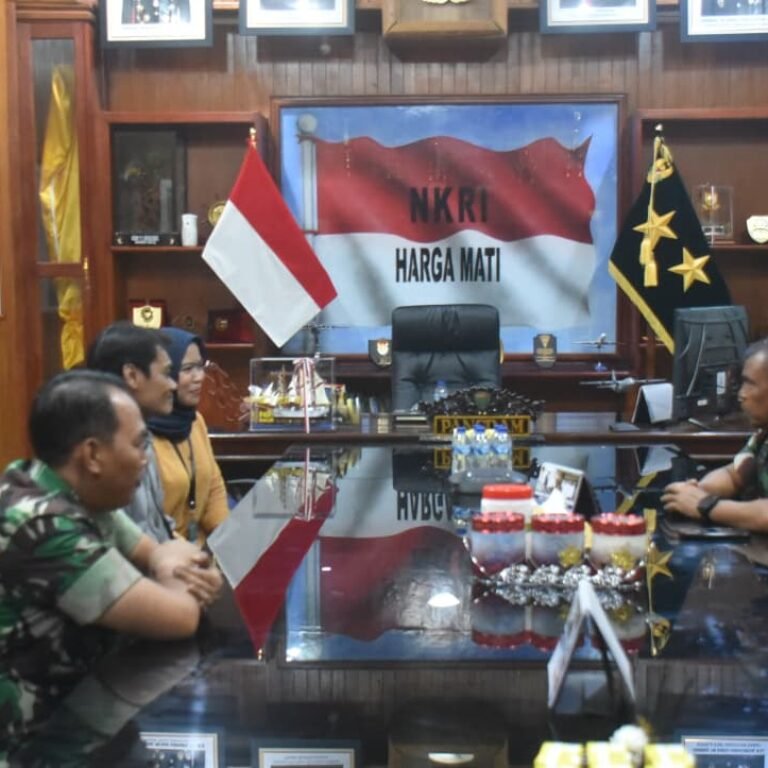 Perkuat Sinergi Informasi, Pangdam XXIV/MT Sambut Jajaran Kompas TV