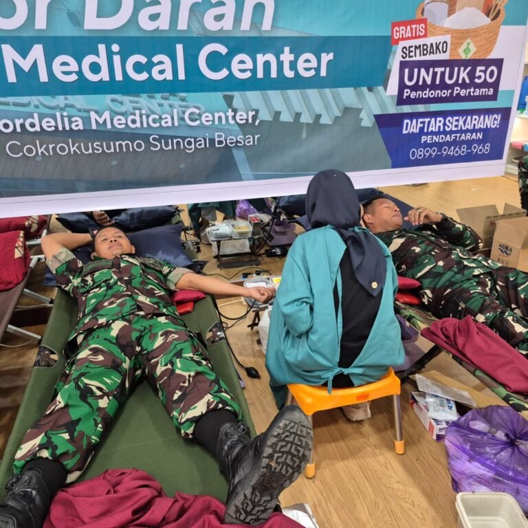 Kepedulian Sosial Ditunjukkan Kodim 1006/Banjar lewat Aksi Donor Darah